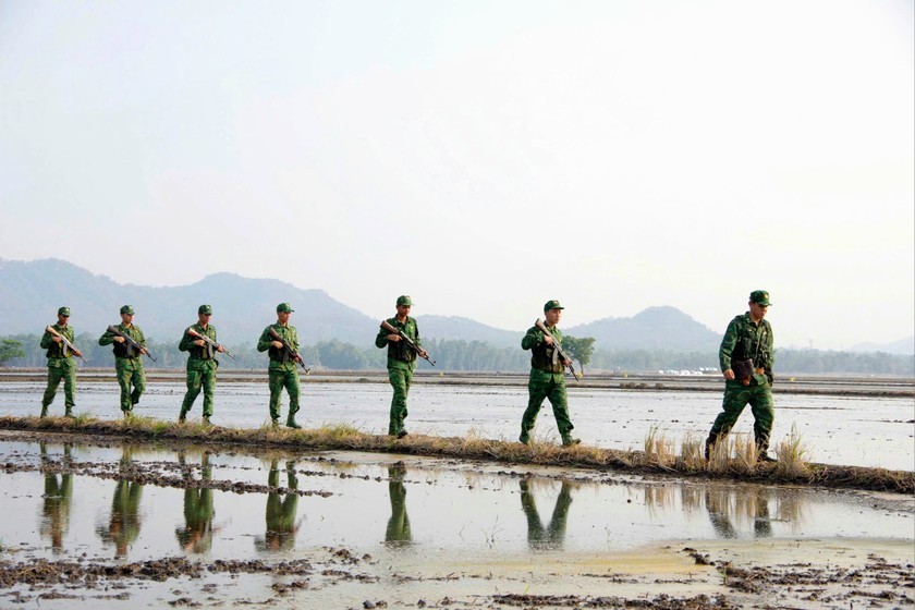 Cán bộ, chiến sĩ Bộ đội Biên phòng An Giang ngày đêm bảo vệ biên giới