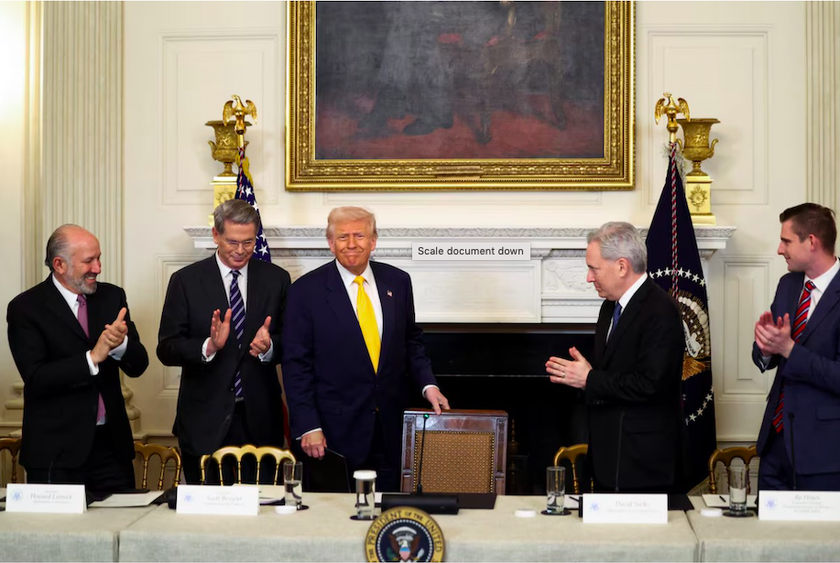 Tổng thống Donald Trump dự hội nghị thượng đỉnh về tiền điện tử tại Nhà Trắng ngày 7-3