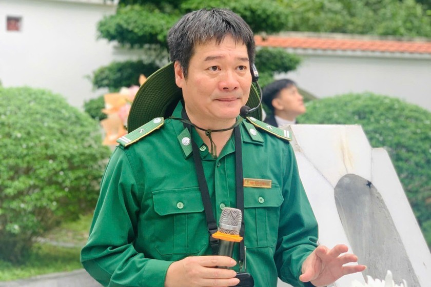 Ông Đào Anh Tuân, Phó Bí thư Chi bộ, Phó Giám đốc Ban Quản lý Khu Di tích Ngã ba Đồng Lộc và Khu tưởng niệm Lý Tự Trọng tỉnh Hà Tĩnh.