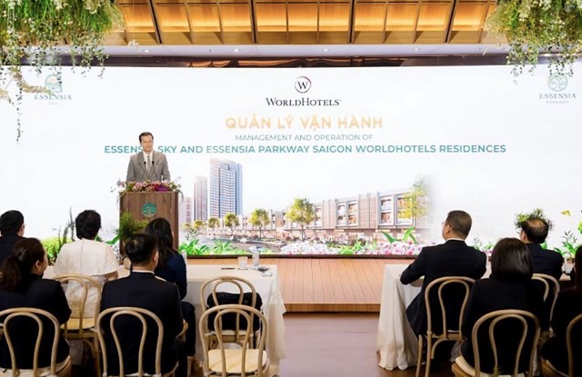 Đại diện Tập đoàn BWH® Hotels – Chủ sở hữu thương hiệu WorldHotels™, ông Cyrill Czerwonka – Tổng Giám đốc Điều hành &amp; Phát triển Kinh doanh - Khu vực Châu Á Thái Bình Dương phát biểu