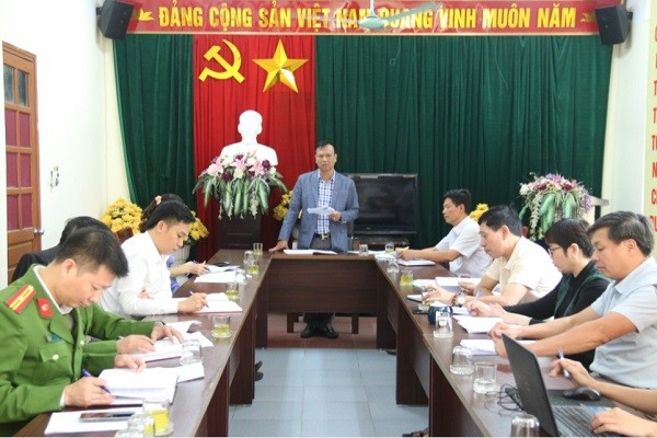 Quang cảnh buổi họp liên ngành.