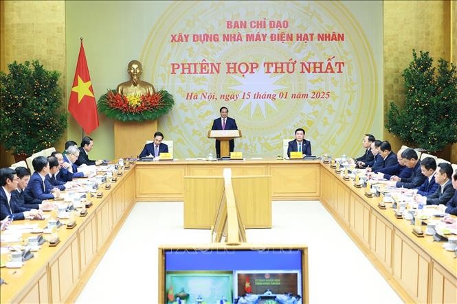 Thủ tướng Phạm Minh Chính chủ trì phiên họp. Ảnh: Dương Giang/TTXVN