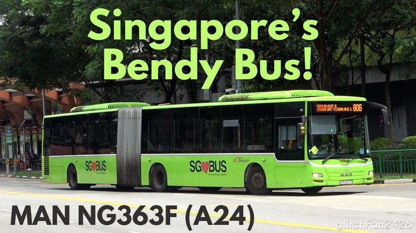 Những chiếc xe bus khớp nối cuối cùng tại Singapore (Ảnh: Maxson Goh)