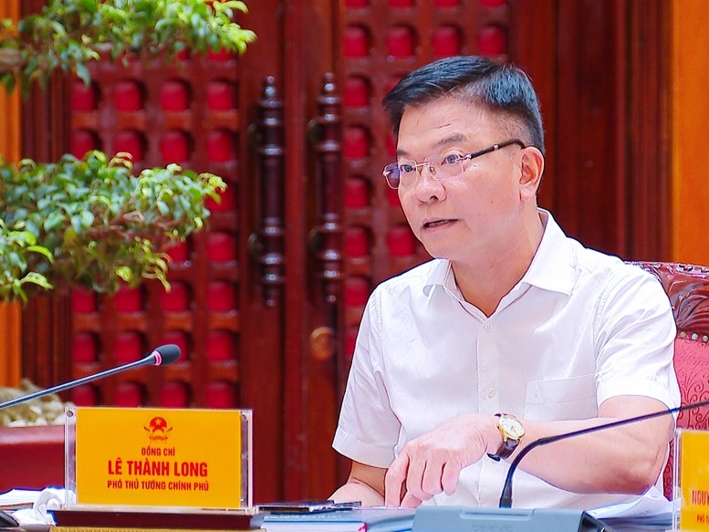 Phó Thủ tướng Lê Thành Long phát biểu tại phiên họp - Ảnh: VGP/Nhật Bắc