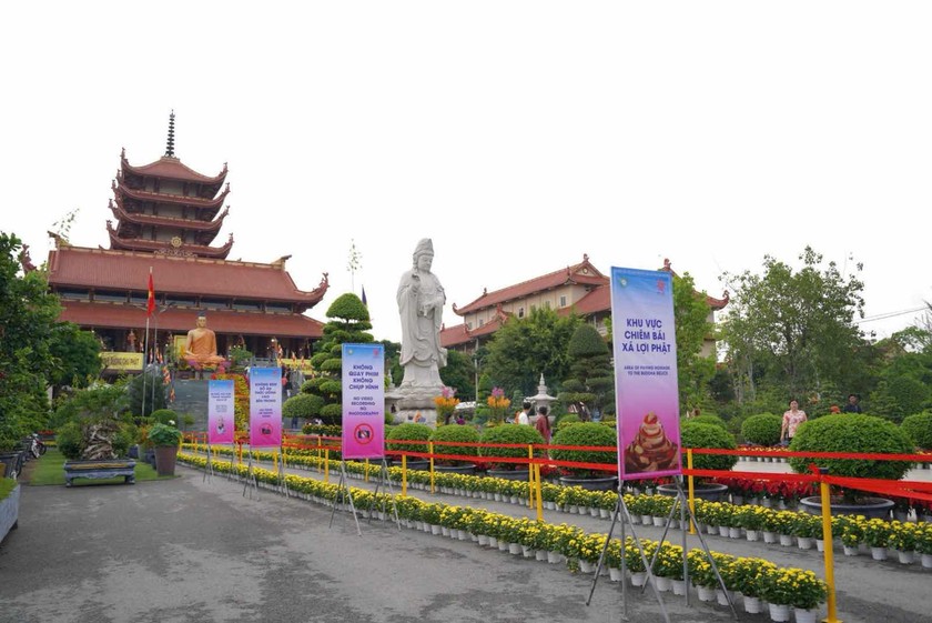 Học viện Phật giáo Việt Nam tại TPHCM - nơi diễn ra Đại lễ Vesak Liên Hợp Quốc 2025. (Ảnh: Lao động
