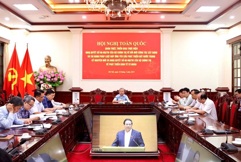 Bộ Tư pháp tham gia hội nghị quán triệt Nghị quyết số 66-NQ/TW và Nghị quyết số 68-NQ/TW 
