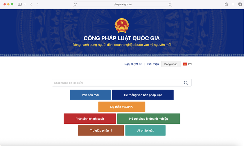 Cổng Pháp luật quốc gia