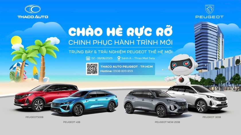 Chào hè rực rỡ với không gian trưng bày Peugeot ấn tượng tại Thiso Mall 
