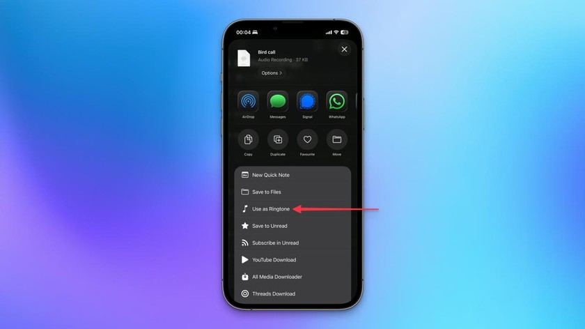 Người dùng đã có thể tạo nhạc chuông tùy chỉnh dễ dàng trên iOS 26 (Ảnh: Lifehacker)