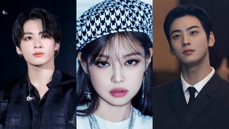 Jungkook, Cha Eun Woo và Jennie là 3 idol được yêu thích nhất ở Hàn Quốc.