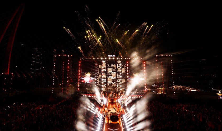 GAMA Music Racing Festival 2025 xác lập Kỷ lục Việt Nam với danh hiệu “Sân khấu biểu diễn kết hợp đường đua xe dài nhất từ trước đến nay”. Ảnh: BTC
