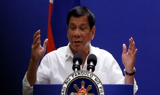 Tổng thống Philippines Rodrigo Duterte. 