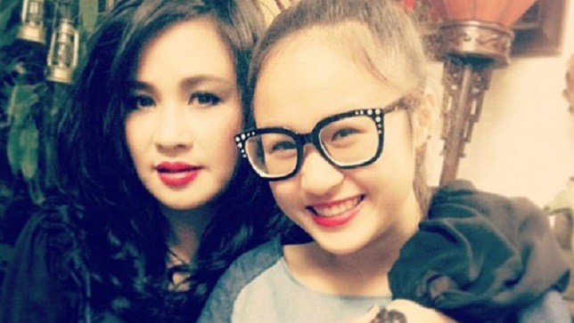Thanh Lam và con gái Thiện Thanh.