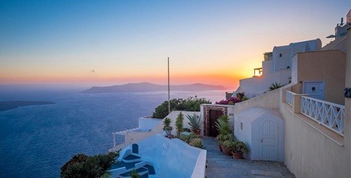 Santorini, hòn đảo thần tiên của Hy Lạp. Ảnh: Hải Tre