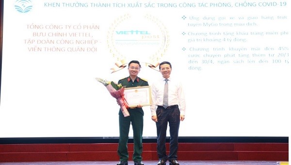 Viettel Post được Bộ TT&TT vinh danh xuất sắc trong phòng chống dịch Covid 19