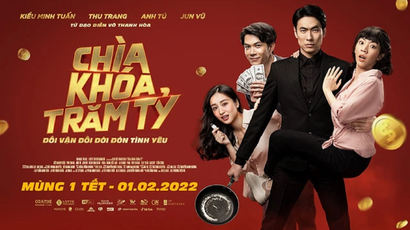 Poster phim "Chìa khóa trăm tỷ" do Lê Đức Hiệp thiết kế