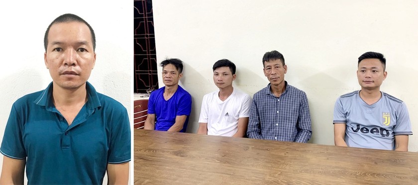 Các đối tượng bị khởi tố về tội đưa người nhập cảnh trái phép.
