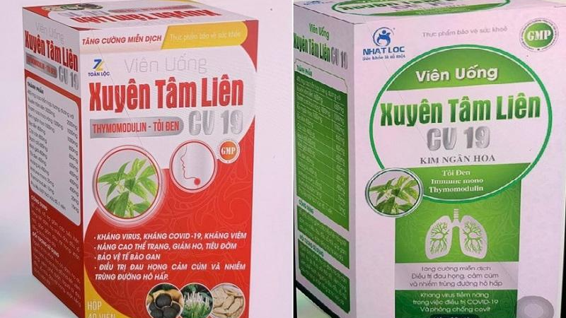 2 sản phẩm được Cục An toàn thực phẩm cảnh báo.