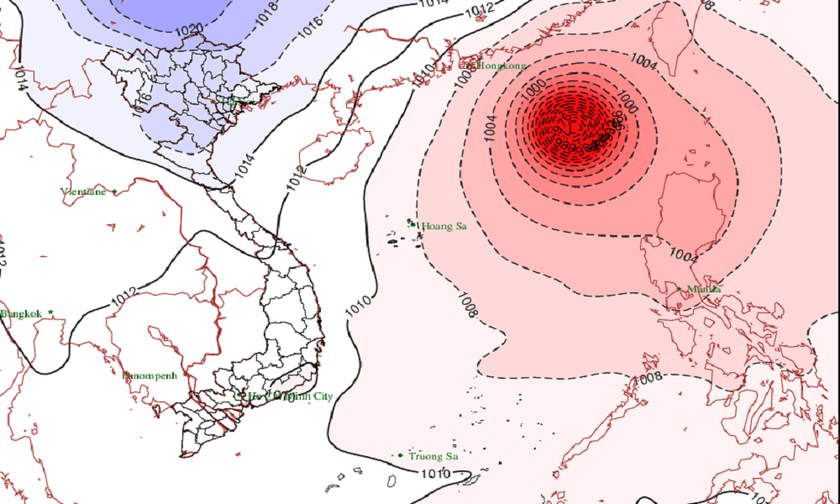 Không khí lạnh tăng cường ở miền Bắc, Biển Đông 'đón' bão số 6