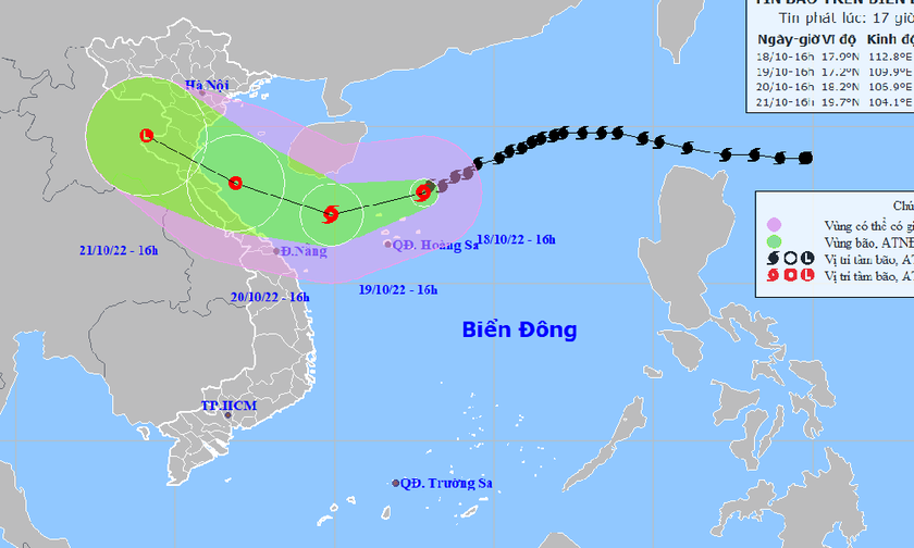 Không khí lạnh gây mưa ở miền Bắc, bão số 6 giật cấp 14 trên Biển Đông 