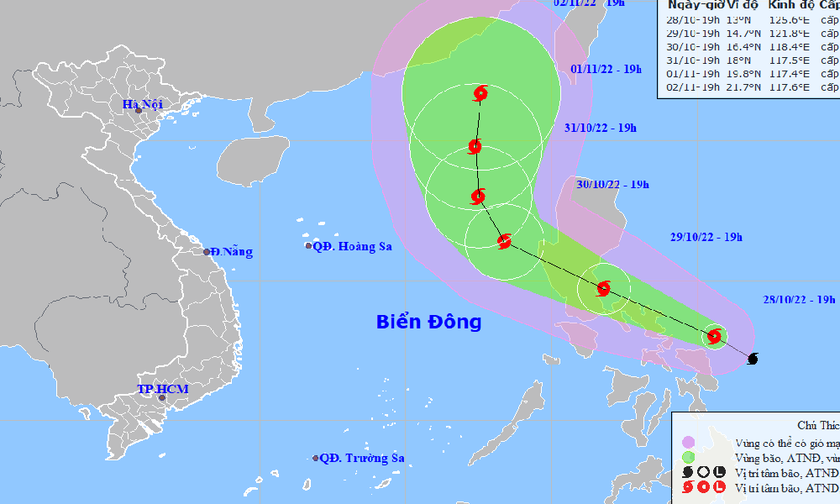 Biển Đông sắp đón bão số 7