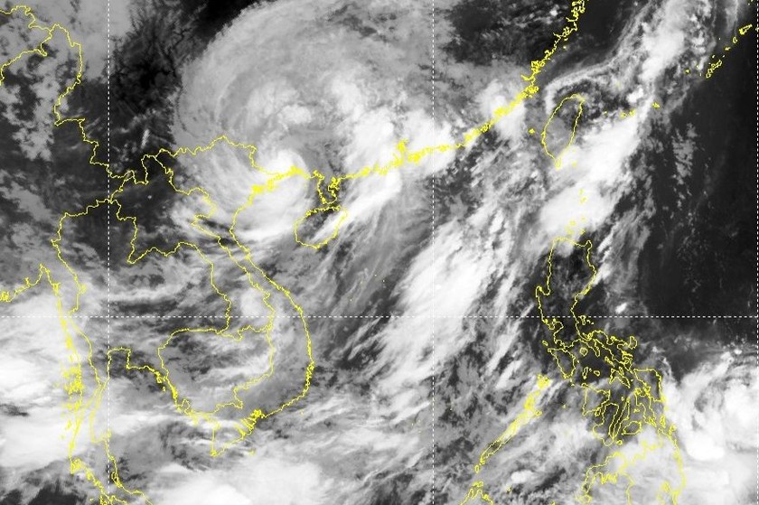 Vị trí cơn bão số 1. Ảnh: nchmf.gov.vn