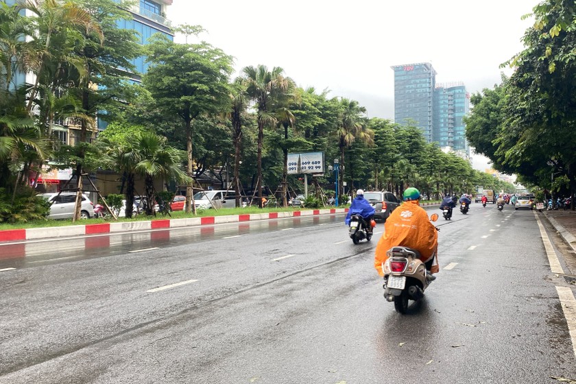 Ảnh hưởng của không khí lạnh, từ đêm qua đến sáng nay Hà Nội có mưa. Ảnh minh họa: Ngọc Nga