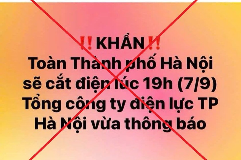 Ảnh chụp màn hình trên mạng xã hội về thông tin lan truyền thất thiệt.