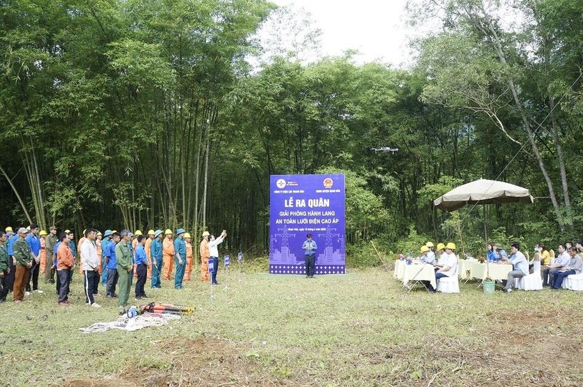 PC Thanh Hóa ra quân giải phóng hành lang an toàn lưới điện