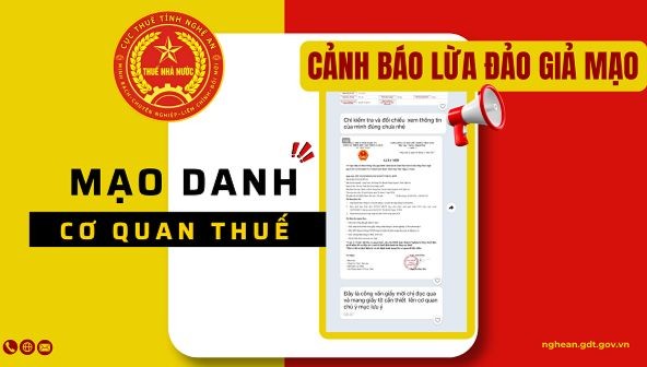 Cảnh báo đối tượng mạo danh cơ quan thuế để lừa đảo