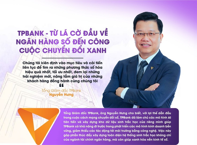 TPBank - Từ lá cờ đầu về ngân hàng số đến công cuộc chuyển đổi xanh