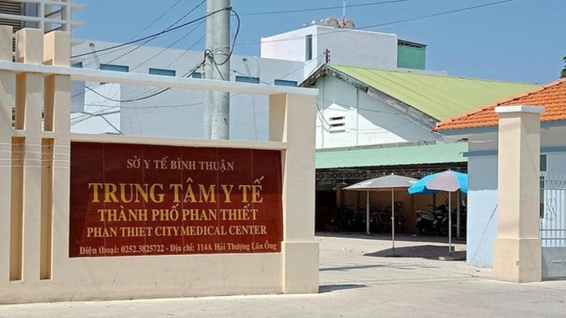 Trụ sở Trung tâm Y tế TP Phan Thiết. Ảnh: VTV