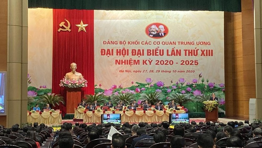 Đại hội đại biểu Đảng bộ Khối các cơ quan Trung ương lần thứ XIII nhiệm kỳ 2020 - 2025.