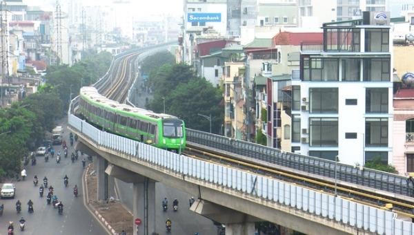 Đường sắt Cát Linh- Hà Đông đã hoàn thành chạy liên động, đánh giá hệ thống. Ảnh: VTV