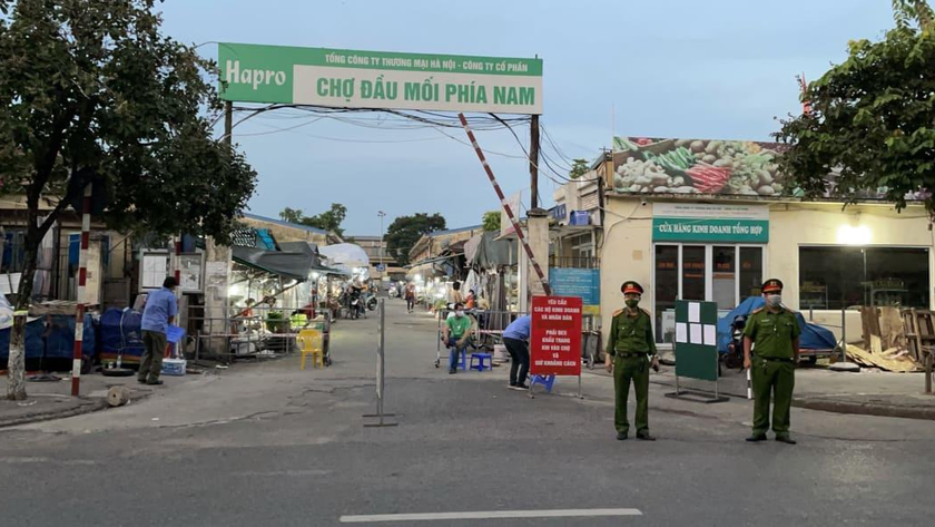 Chợ đầu mối phía Nam Hà Nội hoạt động trở lại từ ngày 20/8/2021.