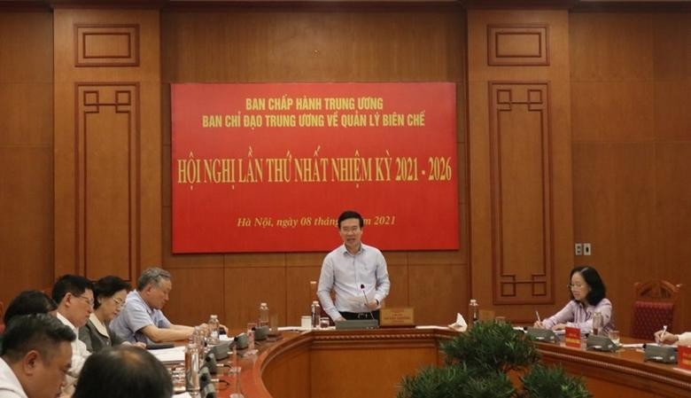 Thường trực Ban Bí thư Võ Văn Thưởng phát biểu chỉ đạo tại hội nghị. Ảnh: dangcongsan.vn