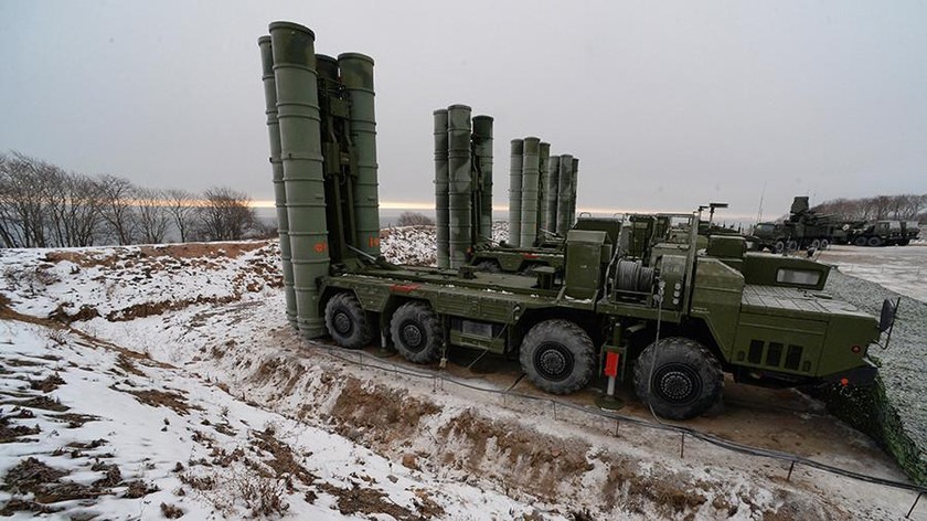 Hệ thống tên lửa phòng không S-400 của Nga. Ảnh: Sputnik