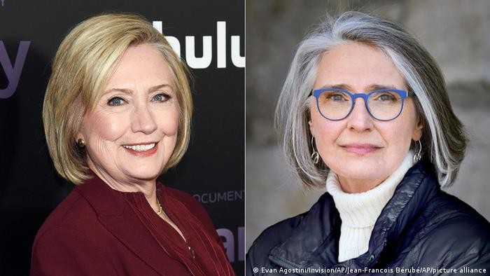 Bà Hillary Clinton và đồng tác giả Louise Penny.