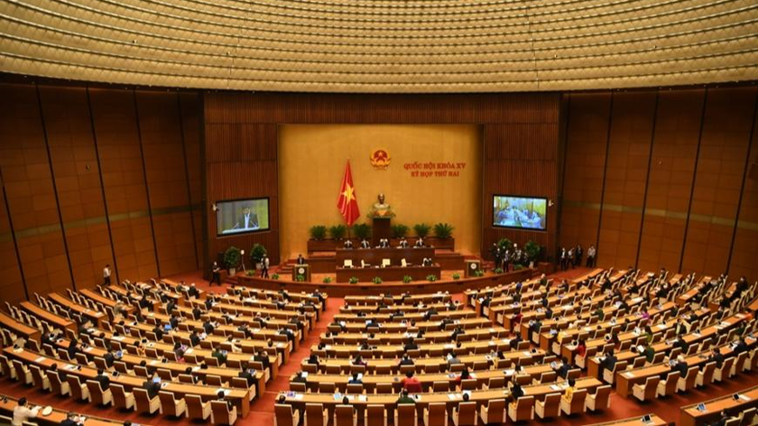 Quốc hội nghe báo cáo về các công tác tư pháp năm 2021. 