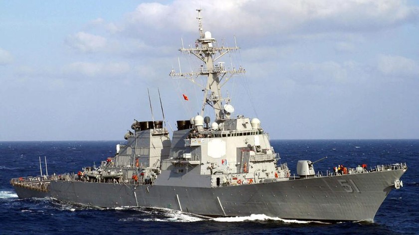 Tàu sân bay USS Arleigh Burke (DDG 51). Ảnh: Twitter / NATO JFC Naples