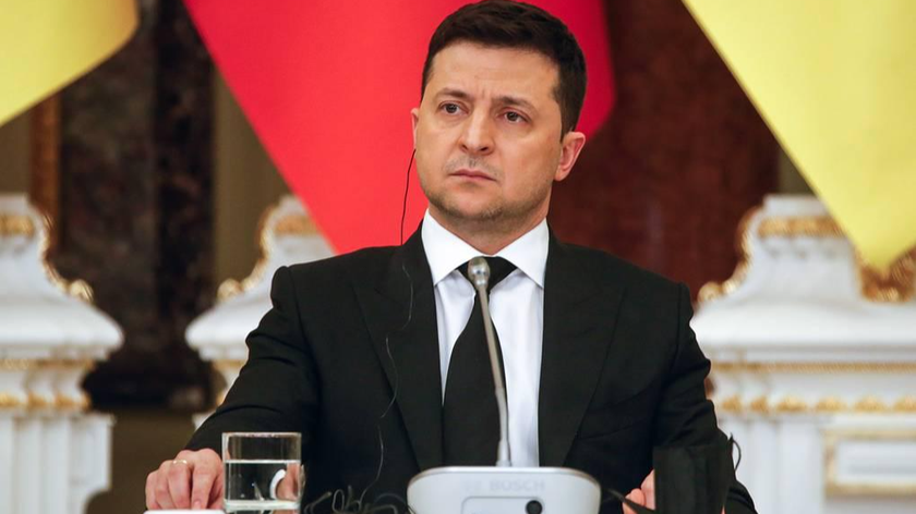 Tổng thống Ukraine Volodymyr Zelensky. Ảnh: TASS