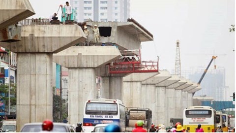 Dự án đường sắt trên cao Cát Linh - Hà Đông do Trung Quốc thầu chậm tiến độ