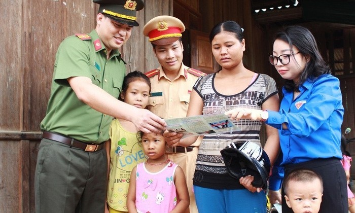 Tuyên truyền phòng, chống mua bán người tại cộng đồng. (Nguồn Congannghean.vn)