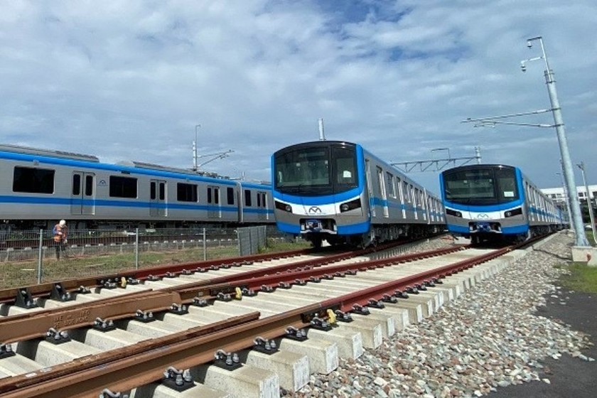 Bên trong nhà ga metro số 1. (Ảnh: Bùi Yên)