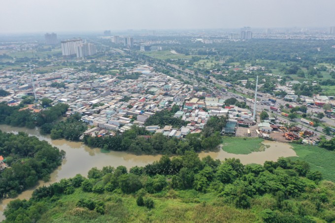 Một góc huyện Bình Chánh. (Ảnh: Bùi Yên)