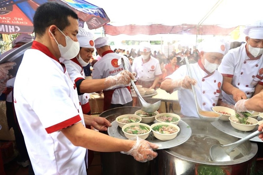 Những bát phở thơm ngon tại Festival Phở ngày 15 - 17/3/2024 ở Nam Định. (Ảnh: VGP)