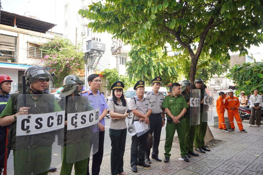 Cưỡng chế THADS. (ảnh minh họa: Cẩm Tú)