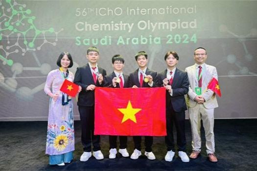 Việt Nam đứng thứ 2/89 đoàn tham gia thi Olympic Hóa học quốc tế 2024.