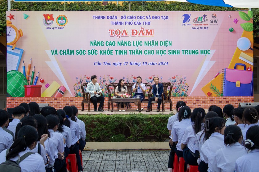 TP Cần Thơ đẩy mạnh quan tâm chăm sóc sức khỏe tinh thần cho học sinh trên địa bàn. (Nguồn: Sở GD&ĐT TP Cần Thơ)