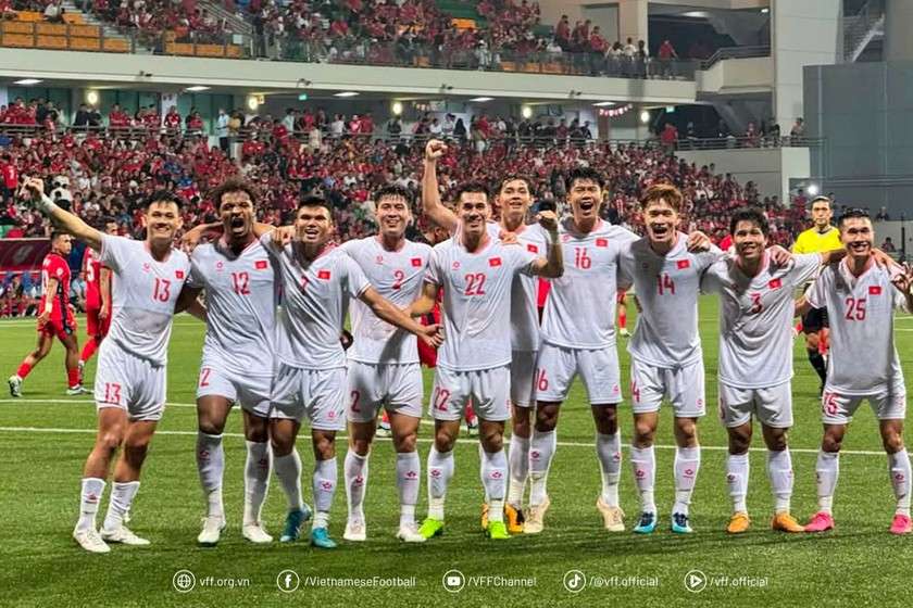 Đội tuyển Việt Nam đang rộng cửa vào chơi trận chung kết AFF Cup 2024. (Ảnh: VFF)